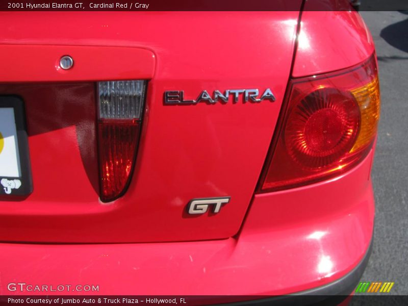 Cardinal Red / Gray 2001 Hyundai Elantra GT