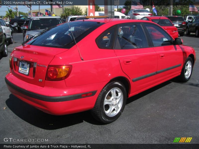 Cardinal Red / Gray 2001 Hyundai Elantra GT