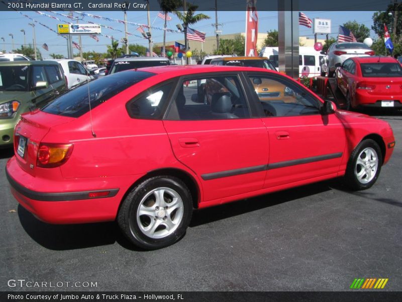 Cardinal Red / Gray 2001 Hyundai Elantra GT