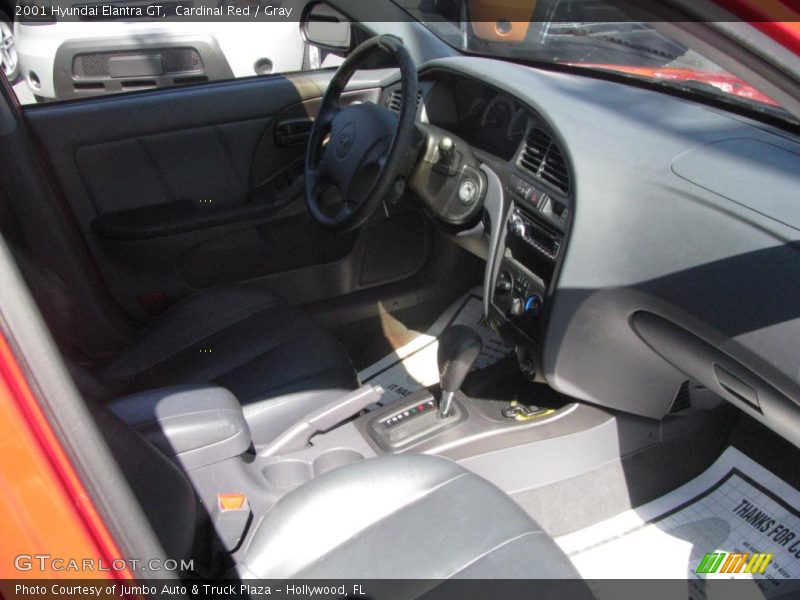 Cardinal Red / Gray 2001 Hyundai Elantra GT