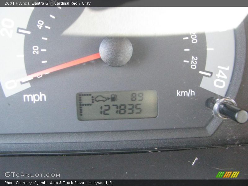 Cardinal Red / Gray 2001 Hyundai Elantra GT