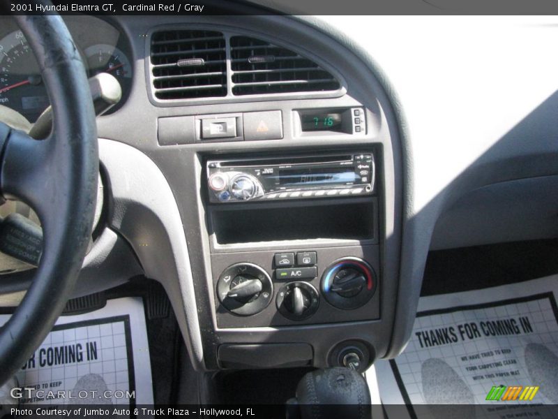 Cardinal Red / Gray 2001 Hyundai Elantra GT