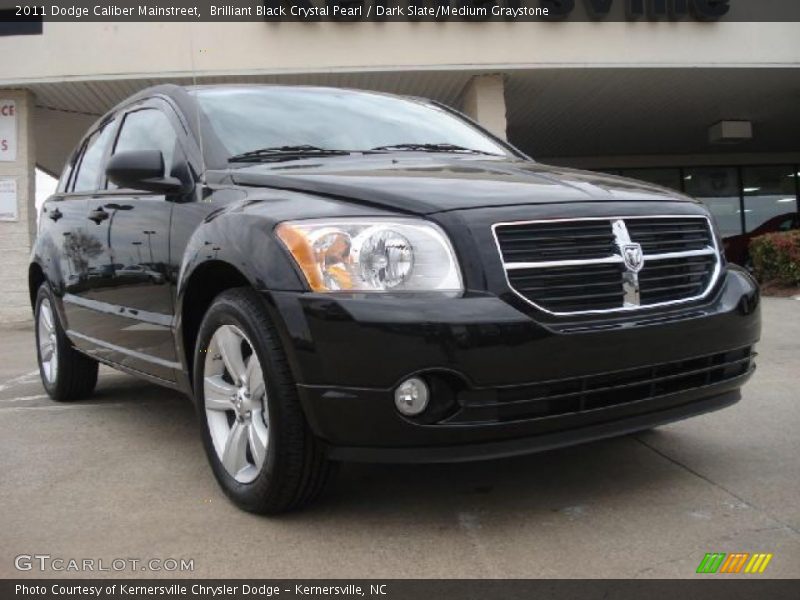 Brilliant Black Crystal Pearl / Dark Slate/Medium Graystone 2011 Dodge Caliber Mainstreet