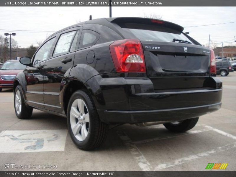 Brilliant Black Crystal Pearl / Dark Slate/Medium Graystone 2011 Dodge Caliber Mainstreet