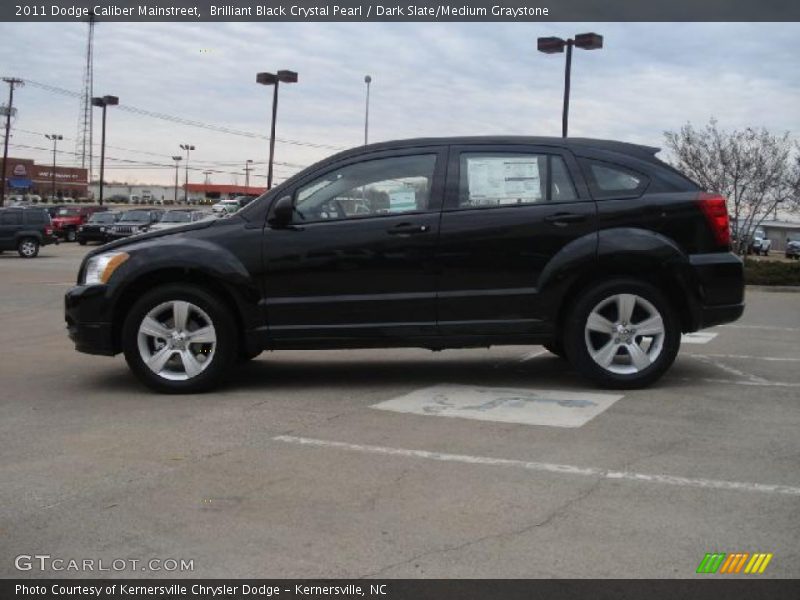 Brilliant Black Crystal Pearl / Dark Slate/Medium Graystone 2011 Dodge Caliber Mainstreet