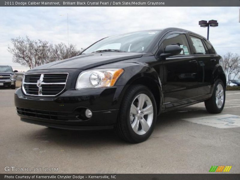 Brilliant Black Crystal Pearl / Dark Slate/Medium Graystone 2011 Dodge Caliber Mainstreet