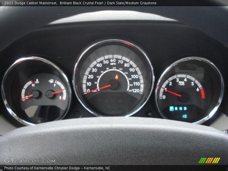 Brilliant Black Crystal Pearl / Dark Slate/Medium Graystone 2011 Dodge Caliber Mainstreet