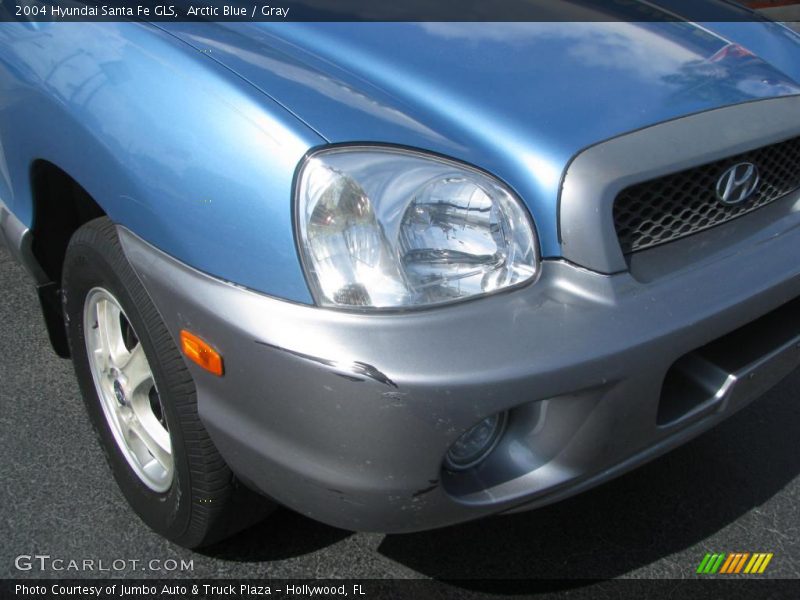 Arctic Blue / Gray 2004 Hyundai Santa Fe GLS