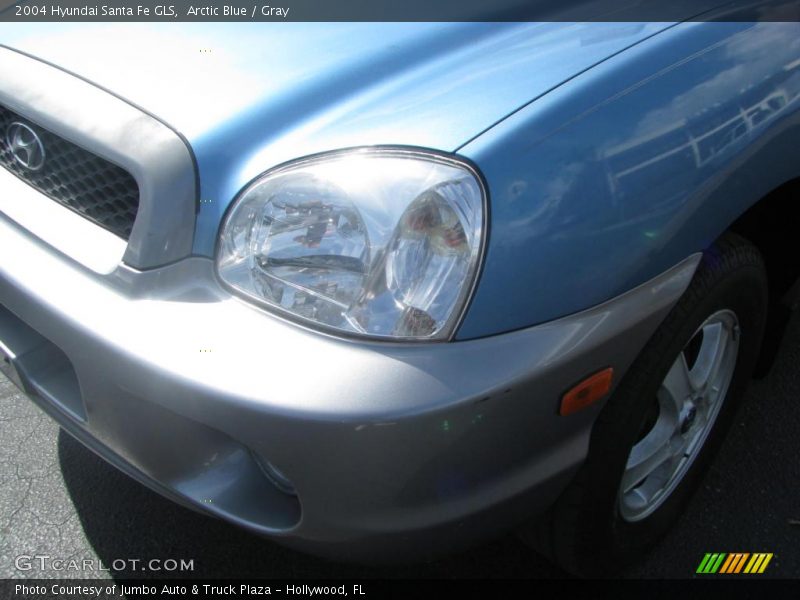 Arctic Blue / Gray 2004 Hyundai Santa Fe GLS