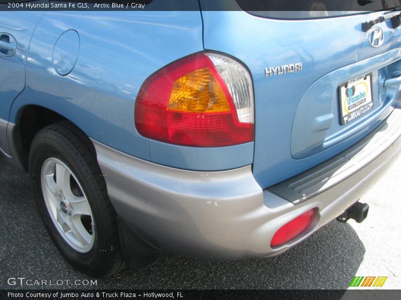 Arctic Blue / Gray 2004 Hyundai Santa Fe GLS