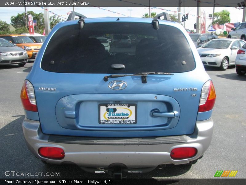 Arctic Blue / Gray 2004 Hyundai Santa Fe GLS