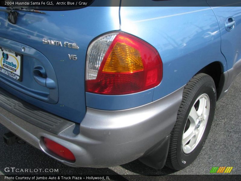 Arctic Blue / Gray 2004 Hyundai Santa Fe GLS