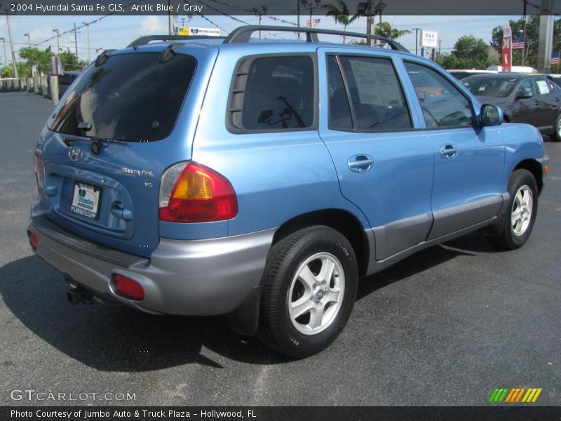 Arctic Blue / Gray 2004 Hyundai Santa Fe GLS
