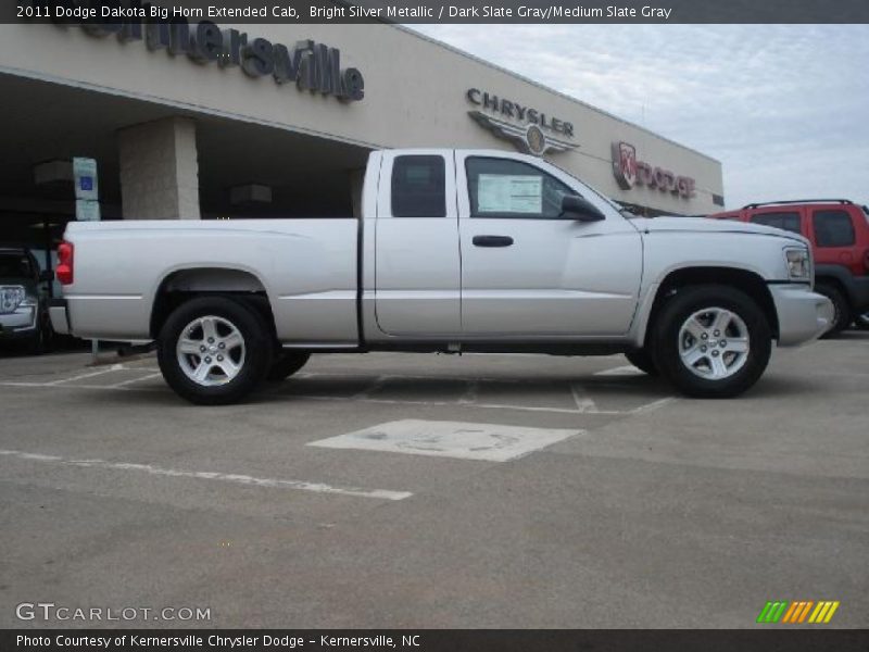 Bright Silver Metallic / Dark Slate Gray/Medium Slate Gray 2011 Dodge Dakota Big Horn Extended Cab