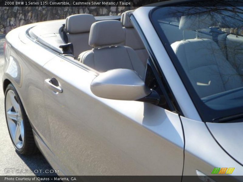 Cashmere Silver Metallic / Taupe 2008 BMW 1 Series 135i Convertible