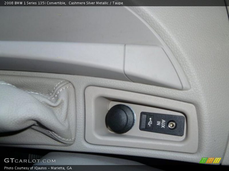 Cashmere Silver Metallic / Taupe 2008 BMW 1 Series 135i Convertible
