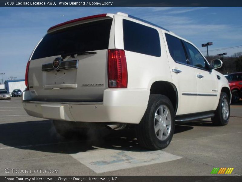 White Diamond / Ebony/Ebony 2009 Cadillac Escalade AWD