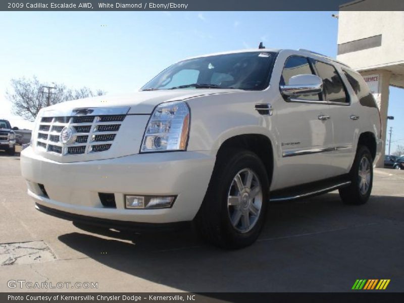 White Diamond / Ebony/Ebony 2009 Cadillac Escalade AWD