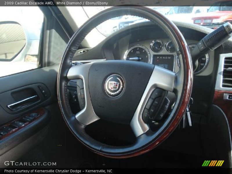 White Diamond / Ebony/Ebony 2009 Cadillac Escalade AWD