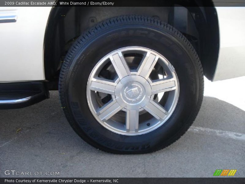 White Diamond / Ebony/Ebony 2009 Cadillac Escalade AWD
