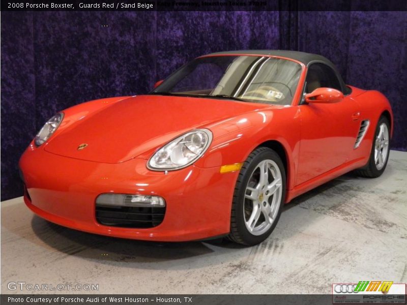 Guards Red / Sand Beige 2008 Porsche Boxster