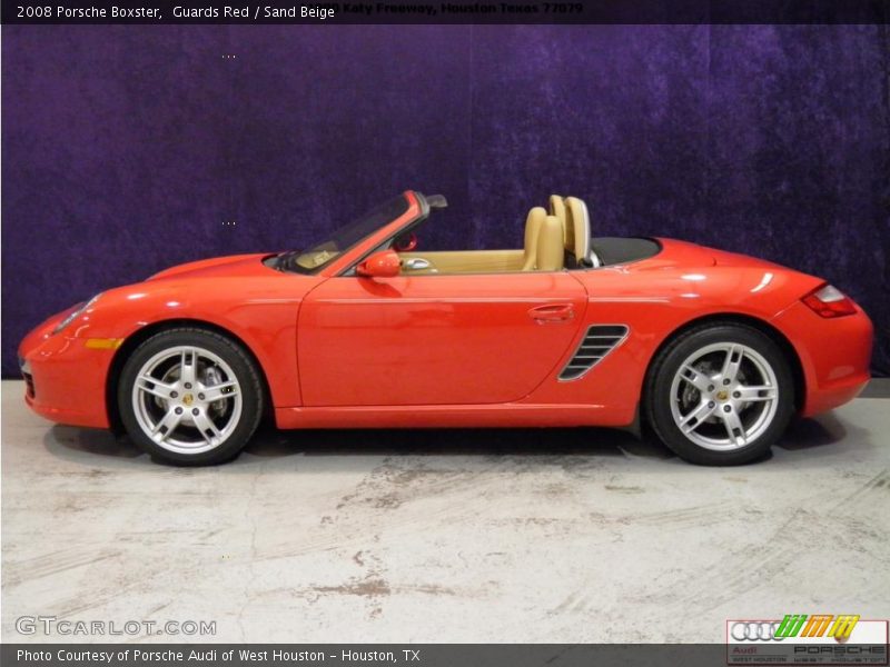Guards Red / Sand Beige 2008 Porsche Boxster