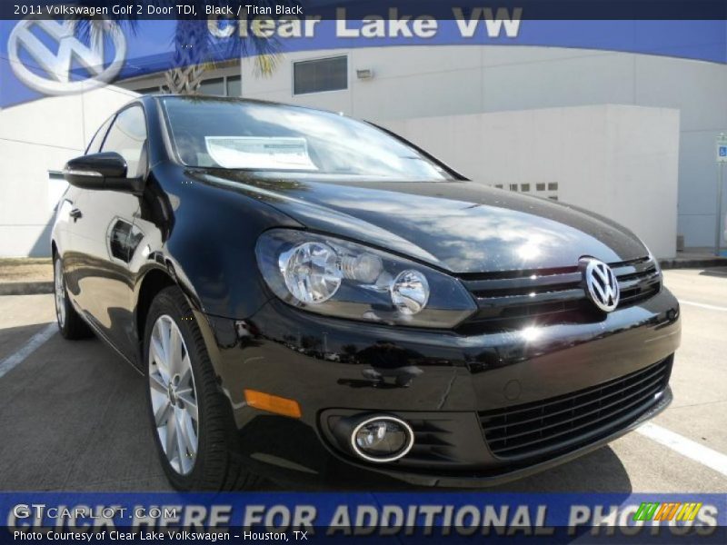 Black / Titan Black 2011 Volkswagen Golf 2 Door TDI