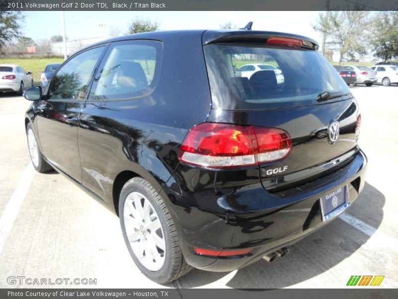 Black / Titan Black 2011 Volkswagen Golf 2 Door TDI