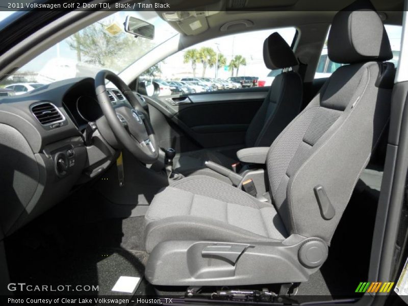 Black / Titan Black 2011 Volkswagen Golf 2 Door TDI