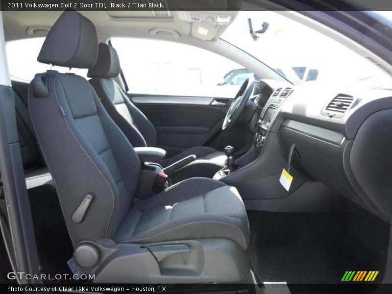  2011 Golf 2 Door TDI Titan Black Interior