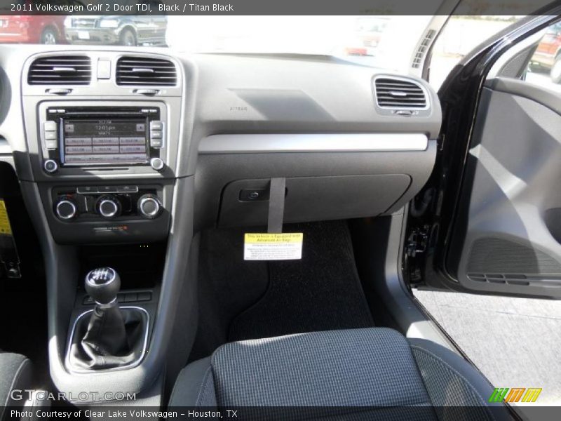 Black / Titan Black 2011 Volkswagen Golf 2 Door TDI