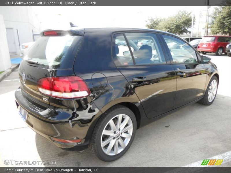 Black / Titan Black 2011 Volkswagen Golf 4 Door TDI