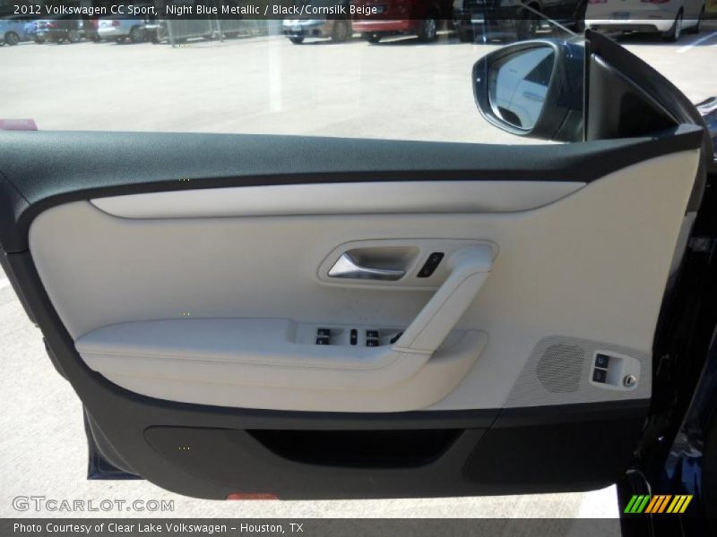 Night Blue Metallic / Black/Cornsilk Beige 2012 Volkswagen CC Sport