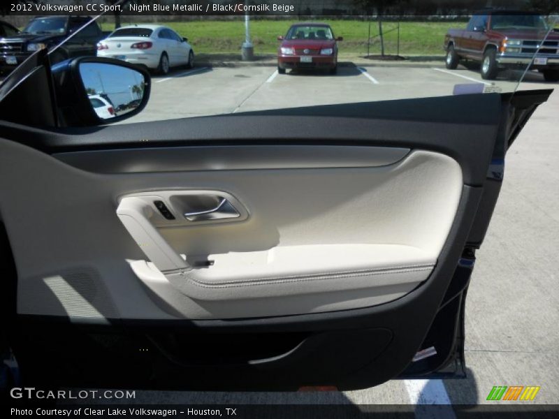 Night Blue Metallic / Black/Cornsilk Beige 2012 Volkswagen CC Sport
