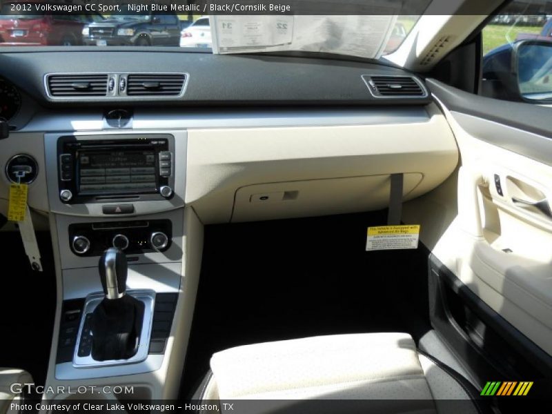 Night Blue Metallic / Black/Cornsilk Beige 2012 Volkswagen CC Sport