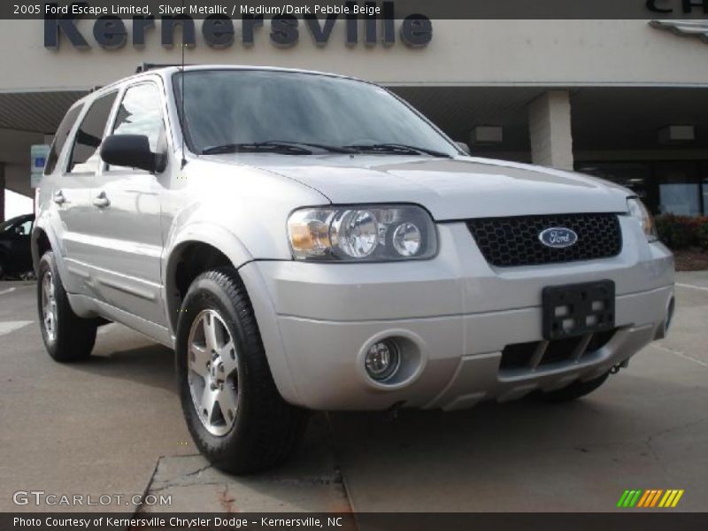 Silver Metallic / Medium/Dark Pebble Beige 2005 Ford Escape Limited