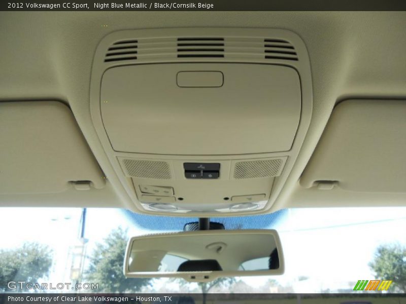 Night Blue Metallic / Black/Cornsilk Beige 2012 Volkswagen CC Sport