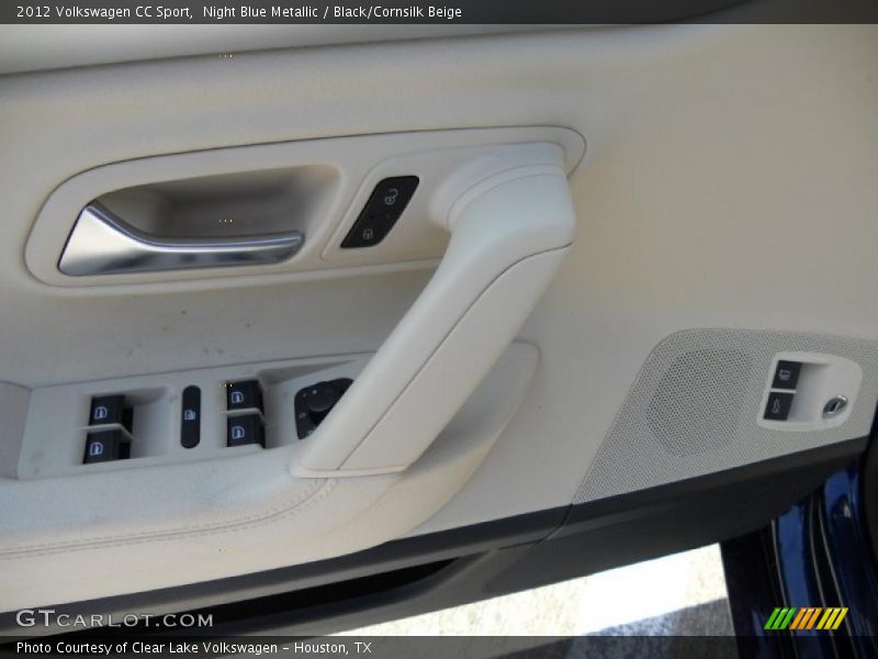 Night Blue Metallic / Black/Cornsilk Beige 2012 Volkswagen CC Sport