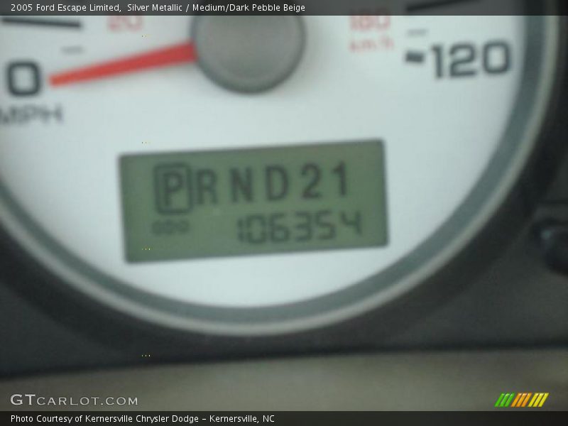Silver Metallic / Medium/Dark Pebble Beige 2005 Ford Escape Limited