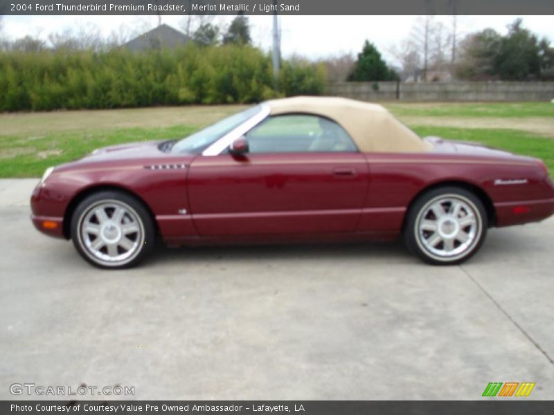 Merlot Metallic / Light Sand 2004 Ford Thunderbird Premium Roadster