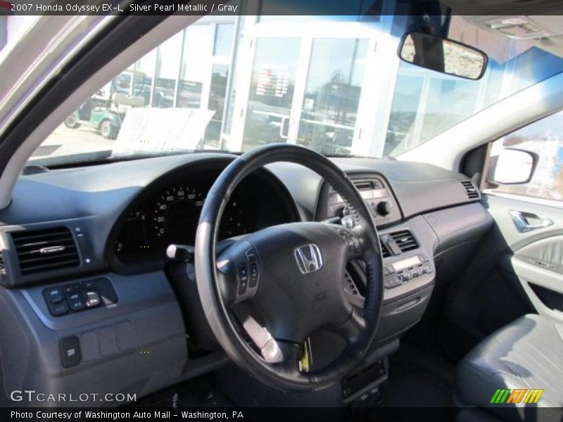 Silver Pearl Metallic / Gray 2007 Honda Odyssey EX-L