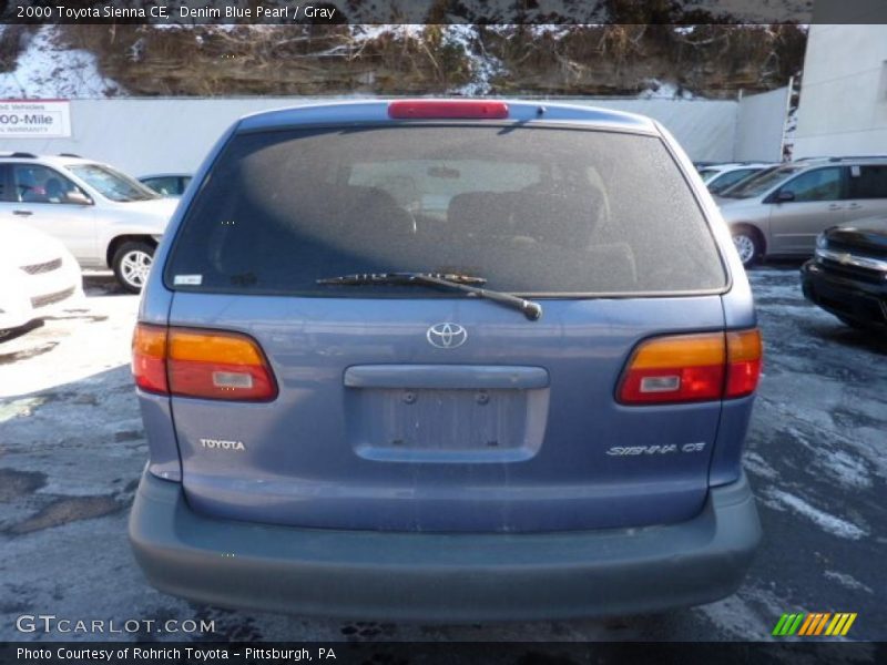 Denim Blue Pearl / Gray 2000 Toyota Sienna CE