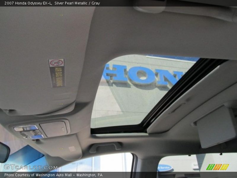 Silver Pearl Metallic / Gray 2007 Honda Odyssey EX-L