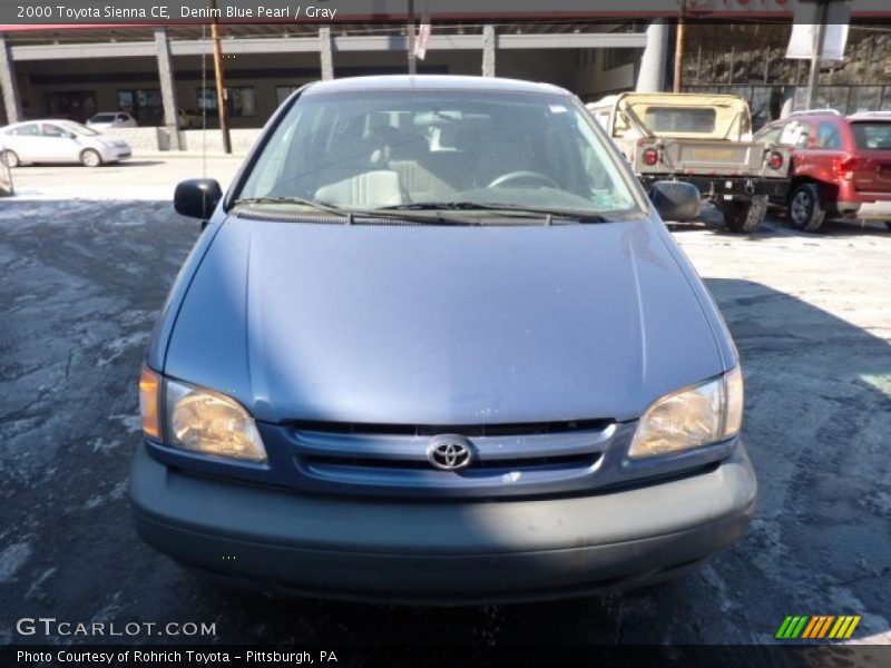 Denim Blue Pearl / Gray 2000 Toyota Sienna CE