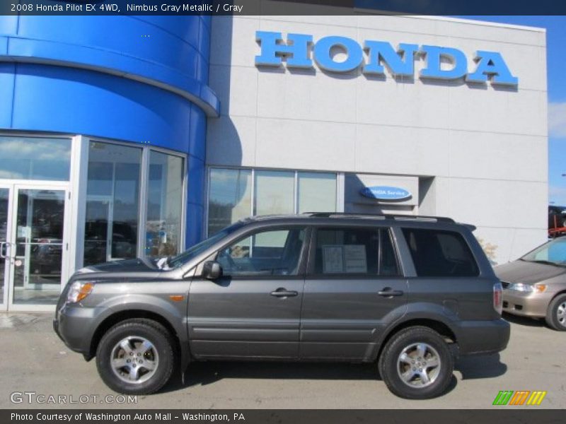 Nimbus Gray Metallic / Gray 2008 Honda Pilot EX 4WD