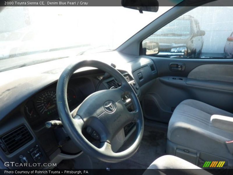 Denim Blue Pearl / Gray 2000 Toyota Sienna CE
