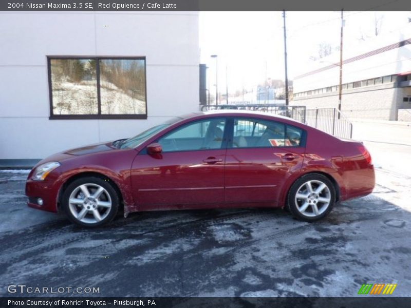 Red Opulence / Cafe Latte 2004 Nissan Maxima 3.5 SE