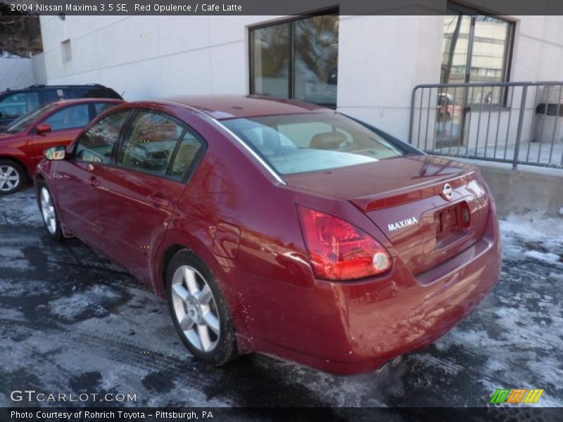 Red Opulence / Cafe Latte 2004 Nissan Maxima 3.5 SE