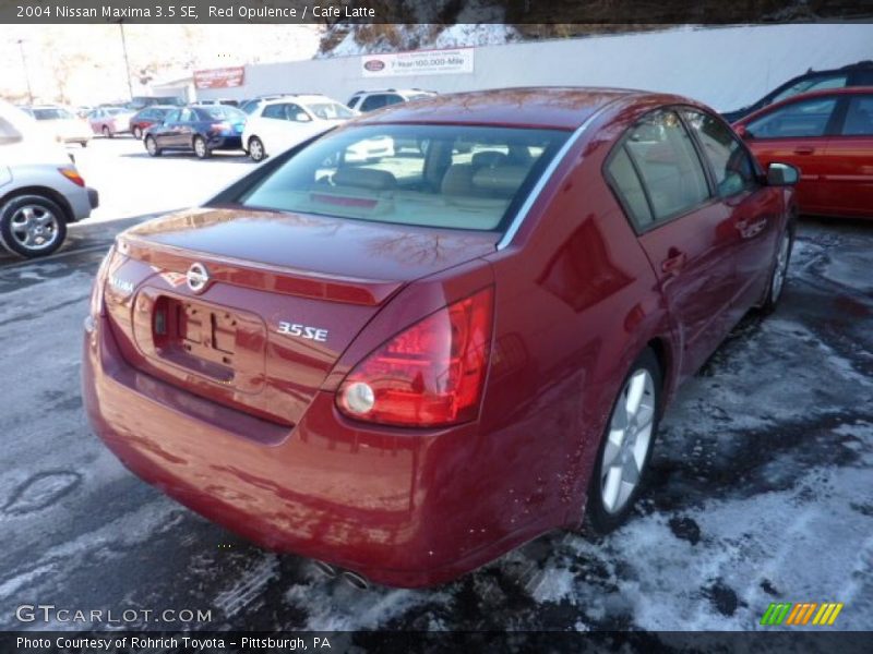 Red Opulence / Cafe Latte 2004 Nissan Maxima 3.5 SE