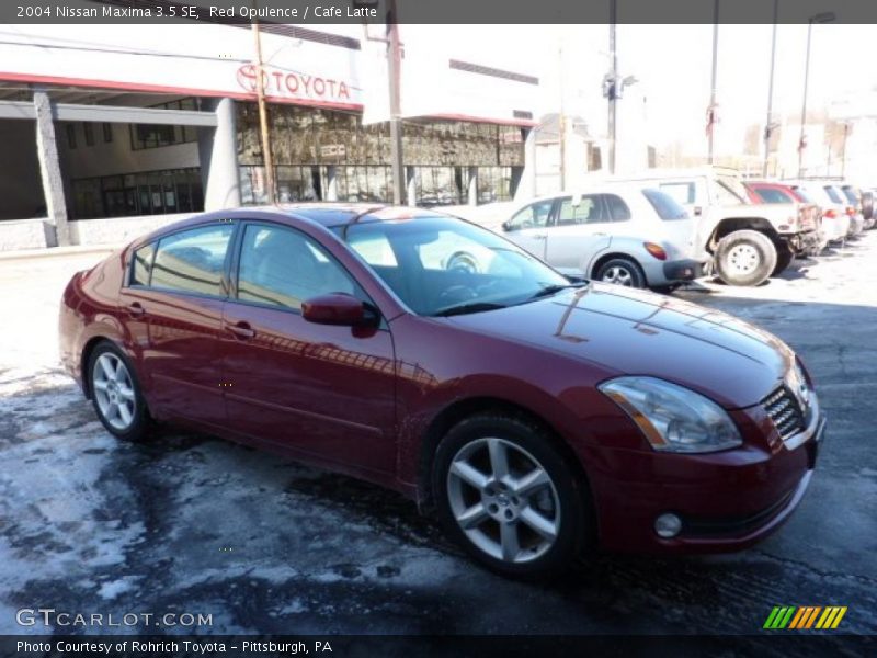 Red Opulence / Cafe Latte 2004 Nissan Maxima 3.5 SE